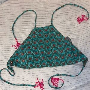 Aerie high neck bikini top